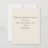 Dunkelrosa religiöse Einladung (Rückseite)