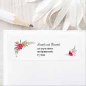 Dunkelrosa Rose Schwarze Rücksendeadresse (Insitu)