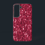 Dunkelrosa rote Magenta Imitate Glitzern Glitzer Samsung Galaxy Hülle<br><div class="desc">Schöne,  gürmisch glamouröse,  dunkelrosa,  purpurpurrote glänzende Glitzer Glitzern trendige moderne Farbe. Foto von dunklem magenta Glitzern Glitzer! Farbe des Jahres in Imitaten Glitzern!</div>