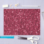 Dunkelrosa rote Magenta Imitate Glitzern Glitzer Seidenpapier (Handwerk)