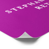 Dunkelrosa ruft zum 60-jährigen Party für das Ruhe Poster (Ecke)