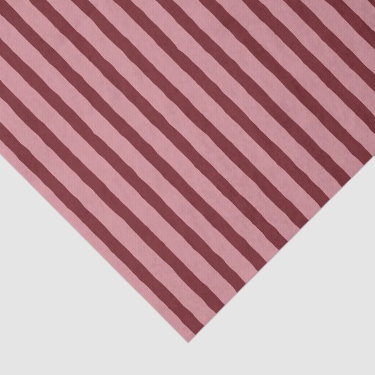 Dunkelrosa Rustikal gestreift Seidenpapier (Ausschnitt)