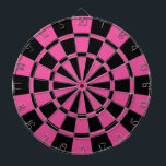dunkelrosa und schwarz dartscheibe<br><div class="desc">Dunkelrosa und schwarze Tafel</div>