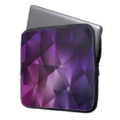 Dunkelrosa Vintager Polygonalschimmer Laptopschutzhülle (Vorderseite Links)