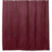 Dunkelrosa Zig Zag Duschvorhang (Vorderseite)