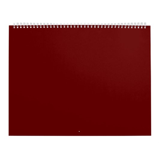 Dunkelrot #650000, Kupferrost Kalender (Titelbild)