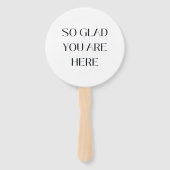 Dunkelrot Begrüßungshandlüfter Fächer (Rückseite)