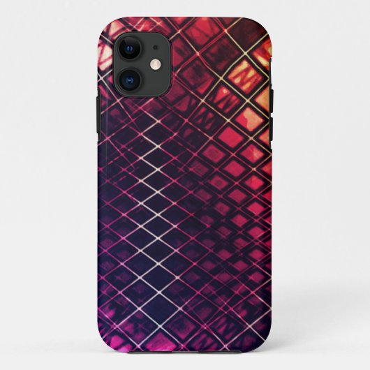 Dunkelrot bis Korallen, zeichnend Jute Case-Mate iPhone Hülle (Rückseite)