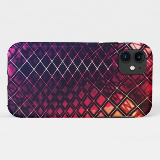 Dunkelrot bis Korallen, zeichnend Jute Case-Mate iPhone Hülle (Rückseite (Horizontal))