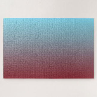 Dunkelrot bis leicht blau glatt, horizontal ausger puzzle