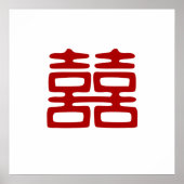 Dunkelrot Doppelfröhlichkeit - elegant Poster (Vorne)