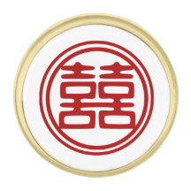 Dunkelrot Doppelglücklich - rund