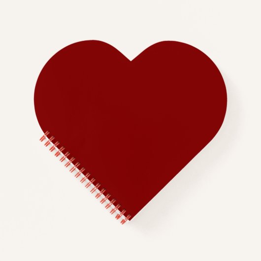 Dunkelrot (feste Farbe) Notizblock (Vorderseite)