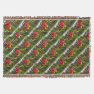 Dunkelrot-Freesie Decke