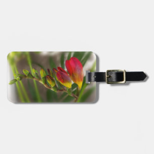 Dunkelrot-Freesie Gepäckanhänger