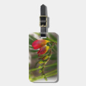 Dunkelrot-Freesie Gepäckanhänger (Vorderseite vertikal)