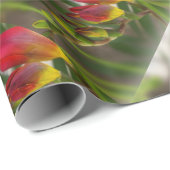 Dunkelrot-Freesie Geschenkpapier (Rolleneckpunkt)