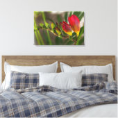 Dunkelrot-Freesie Leinwanddruck (Insitu (Schlafzimmer))