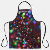 Dunkelrot-funkelnde Schürze (Vorderseite)