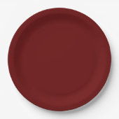 Dunkelrot, Maroon, solide Farbe Pappteller (Vorderseite)