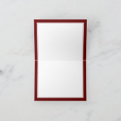 Dunkelrot Monogram Chic Persönliches Beruflich (Innenseite)