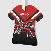 Dunkelrot, Schwarz und Weiß Ornament (Vorderseite)