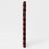 Dunkelrot-schwarze Industrielle Imitate aus Edelst iPhone Hülle (Rechte Seite)