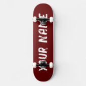 Dunkelrot Skateboard (Vorderseite)