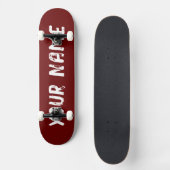 Dunkelrot Skateboard (Vorderseite)