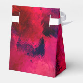 Dunkelrot und Lila kühl Moderne Abstrakt Danke Geschenkschachtel (Rückseite)