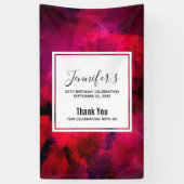 Dunkelrot und Lila kühl Moderner Abstrakter Geburt Banner (Vertikal)