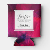 Dunkelrot und Lila kühl Moderner Abstrakter Geburt Dosenkühler (Vorderseite)