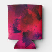 Dunkelrot und Lila kühl Moderner Abstrakter Geburt Dosenkühler (Rückseite)