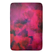Dunkelrot und Lila kühl und modern Abstrakt Badematte (Vorderseite Vertikal)