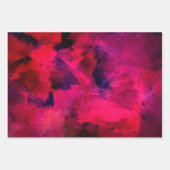 Dunkelrot und Lila kühl und modern Abstrakt Geschenkpapier Set (Vorderseite 2)