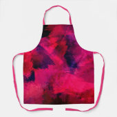 Dunkelrot und Lila kühl und modern Abstrakt Schürze (Vorderseite)