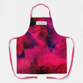 Dunkelrot und Lila kühl und modern Abstrakt Schürze (Vorderseite)