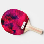 Dunkelrot und Lila kühl und modern Abstrakt Tischtennis Schläger (Seitenansicht)