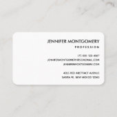 Dunkelrot und Lila kühl und modern Abstrakt Visitenkarte (Rückseite)