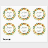 Dunkelrot und Lila Modernes Abstraktes Geschäft Runder Aufkleber (Blatt)