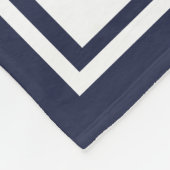 Dunkelrot und marinebasiert fleecedecke (Ecke)