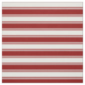 Dunkelrot und Minze Creme farbige Linien Stoff (Muster)