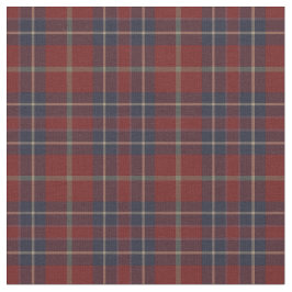 Dunkelrot und Navy Blau Rustikal Kariert Stoff