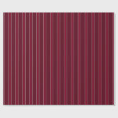 Dunkelrot und rote Streifen Geschenkpapier (Flach)
