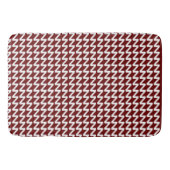 Dunkelrot und weiß Moderne Sharp Waves Badematte (Vorderseite)