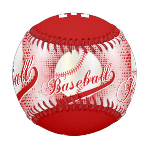 Dunkelrot White Retro Baseball Sports