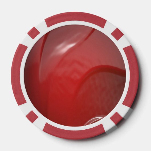 Dunkelrot zerbrochene Plastikstruktur Pokerchips (Rückseite)