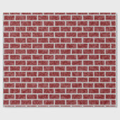 Dunkelrote 8-BitPixelated Geschenkpapier (Flach)