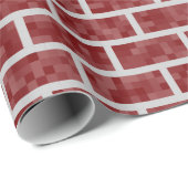 Dunkelrote 8-BitPixelated Geschenkpapier (Rolleneckpunkt)