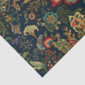 Dunkelrote Blume Chinoiserie Dekoupage Seidenpapier (Detail)